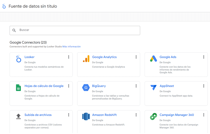 como crear un informe de Looker studio