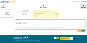 Simulador crédito FUNDAE paso 2